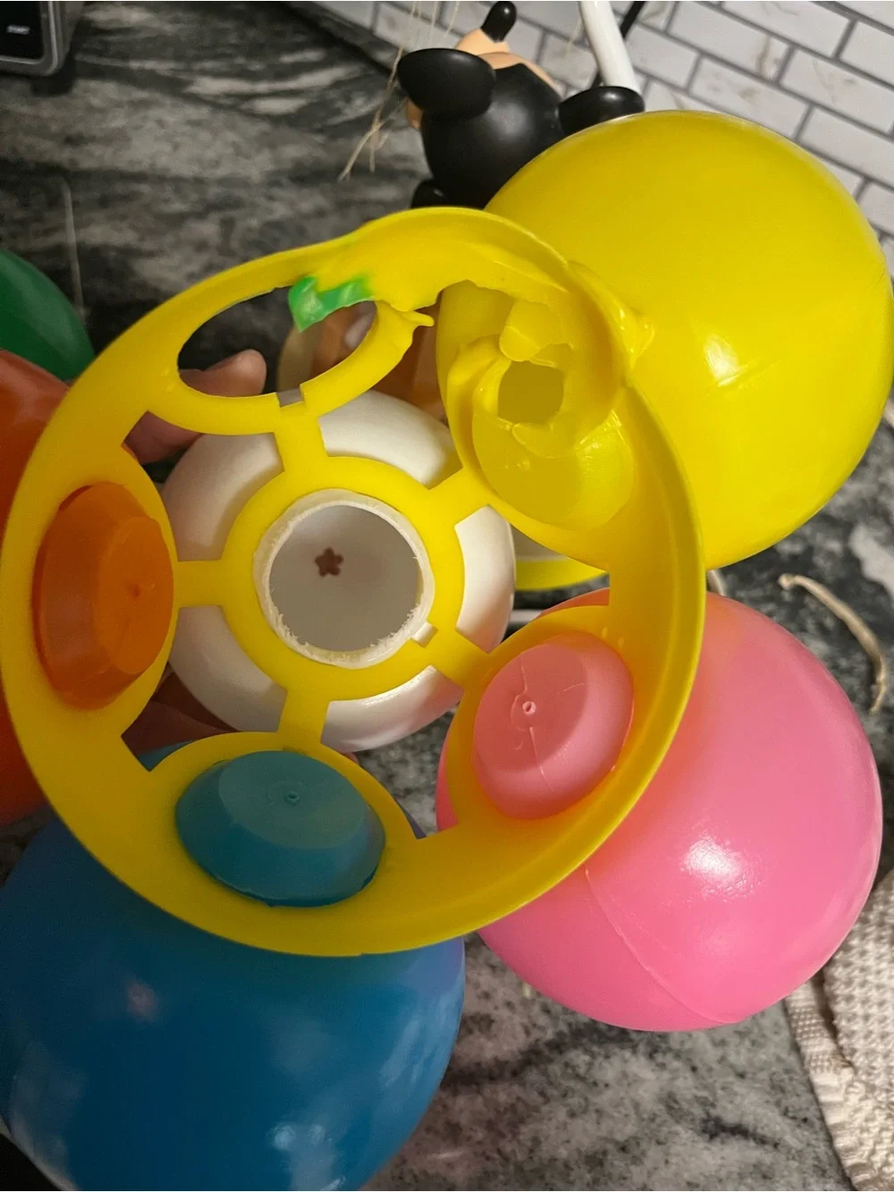 Vtg Mickey Mouse & Pluto Balloon Children's Lamp Light Nightlight
